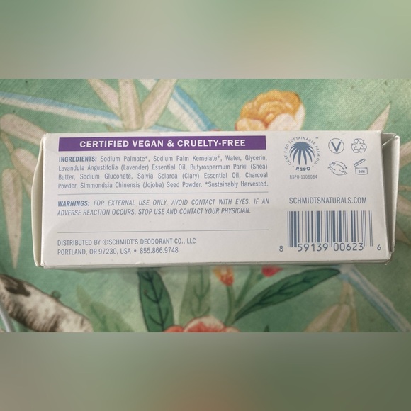 NWT, Schmidts Natural Bar Soap - Lavender + Sage - Picture 2 of 6